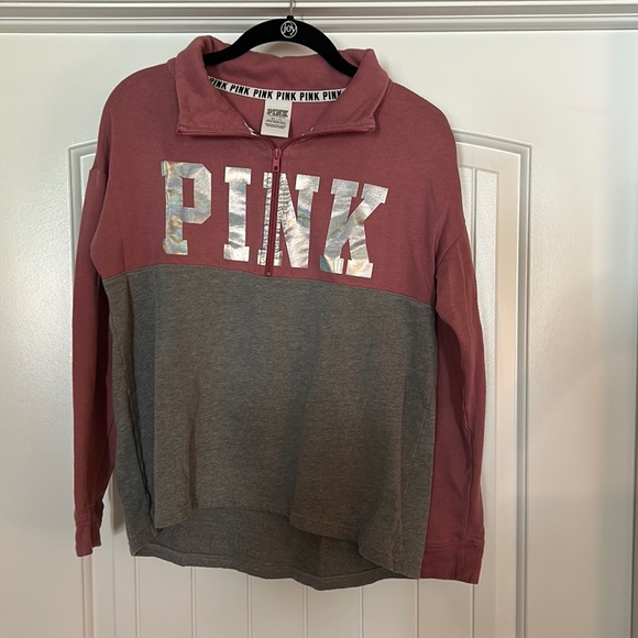 PINK zip sweatshirt. - Picture 1 of 3